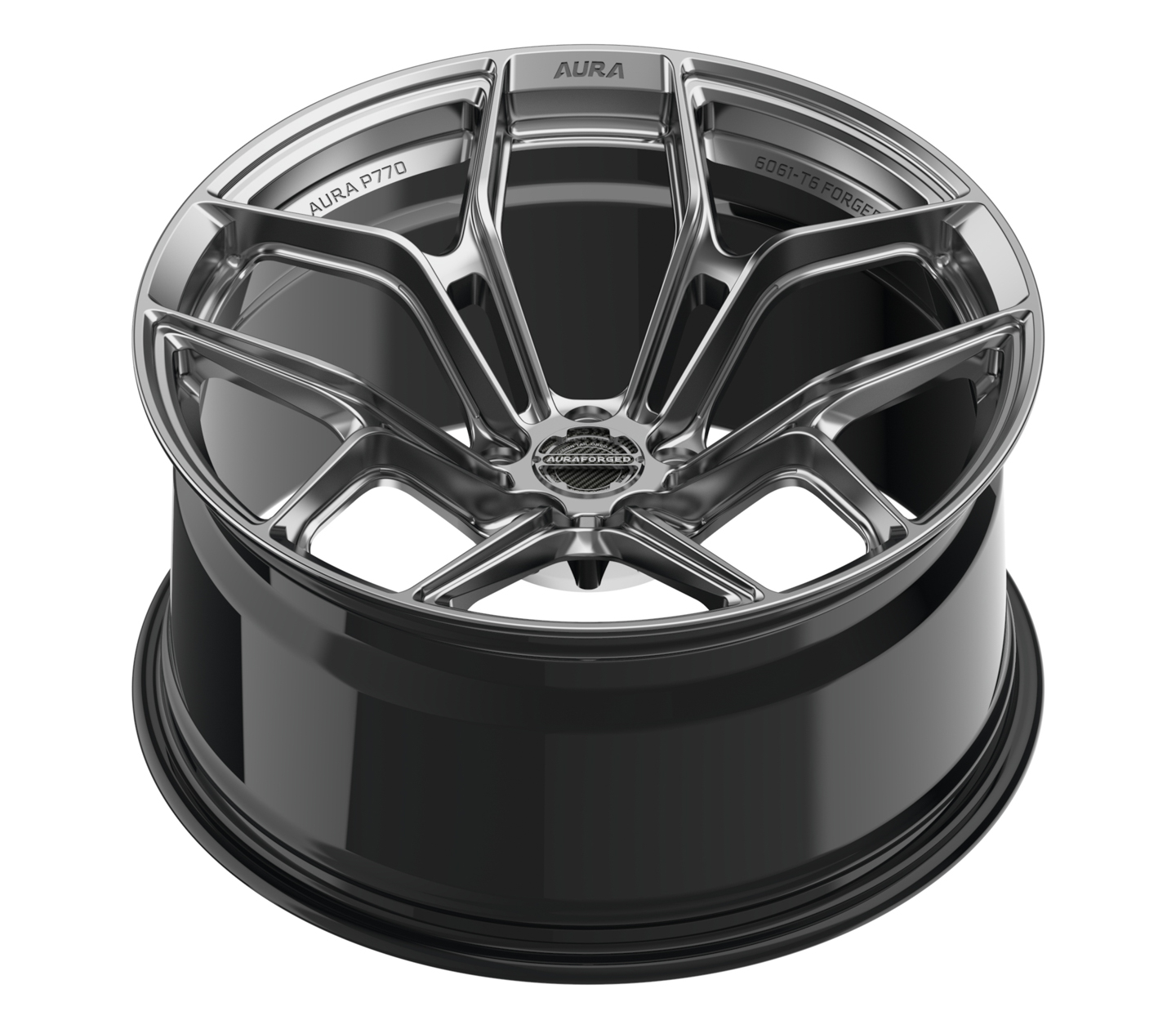Aura Forged Precision Series P770 Forged Wheels Diamond Black
