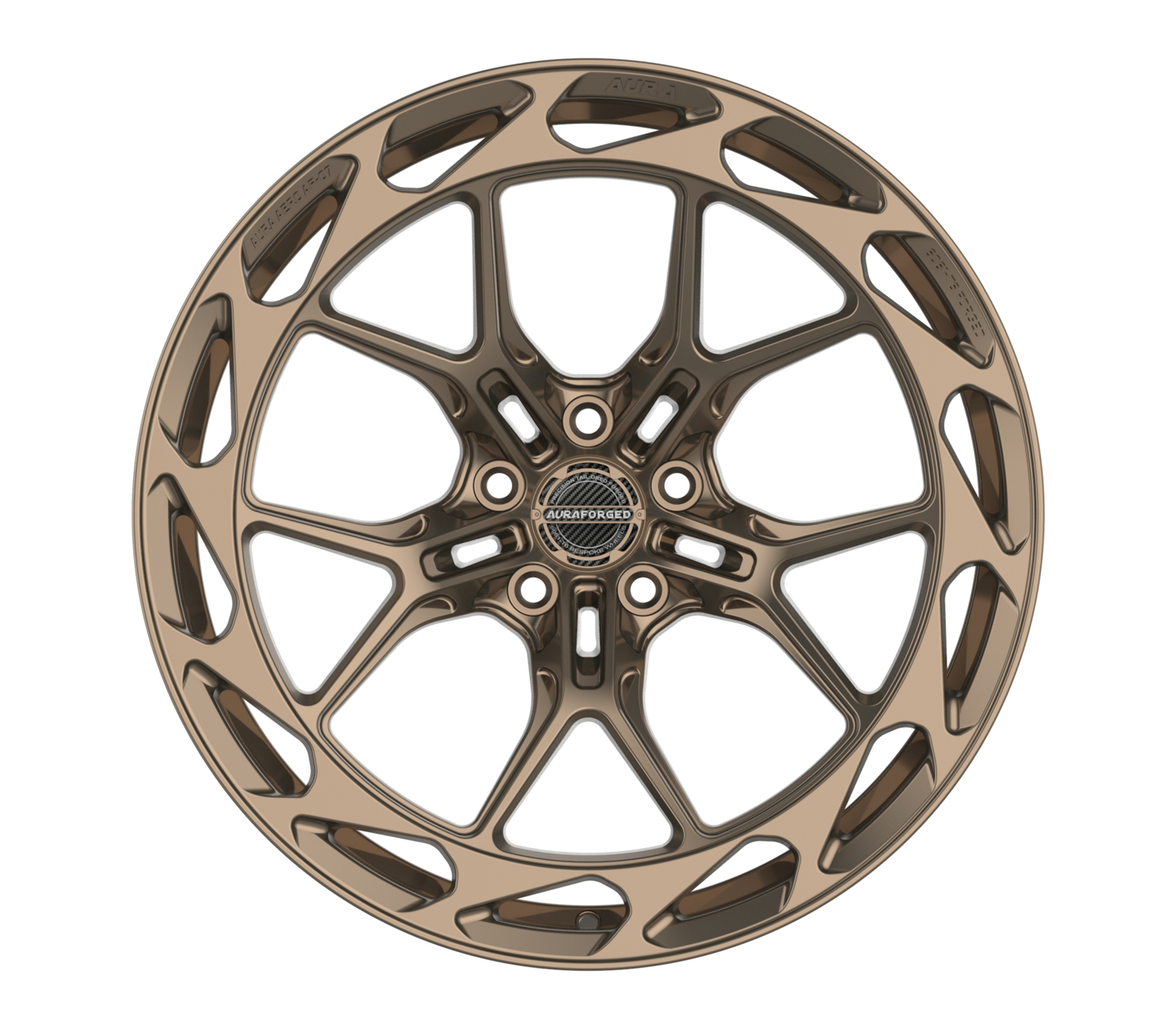 Aero Seven AF-07 satin bronze Aura Forged Wheels