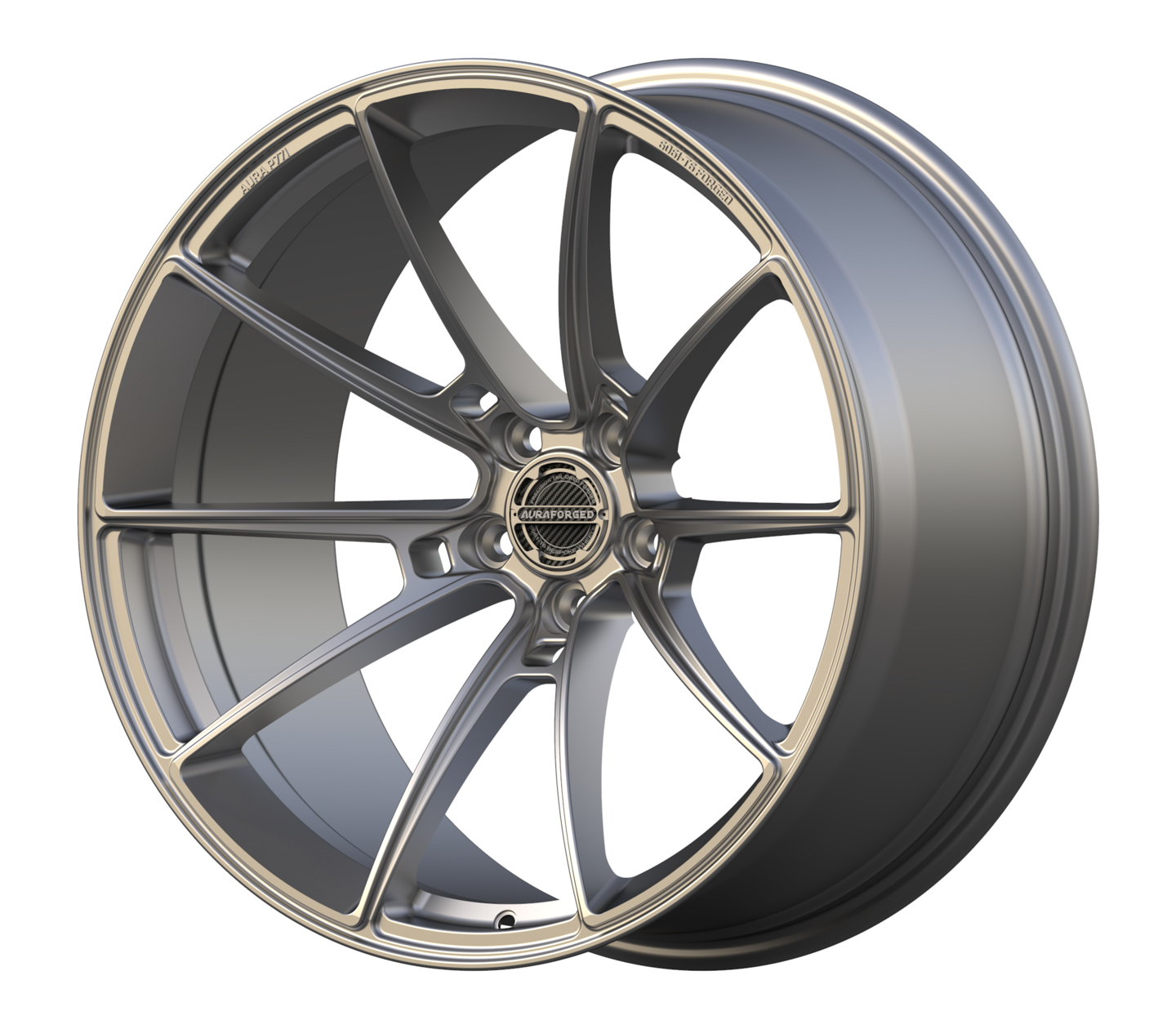 Aura Forged Wheels Precision Series P771 Tinted Satin Silver Forged Wheels