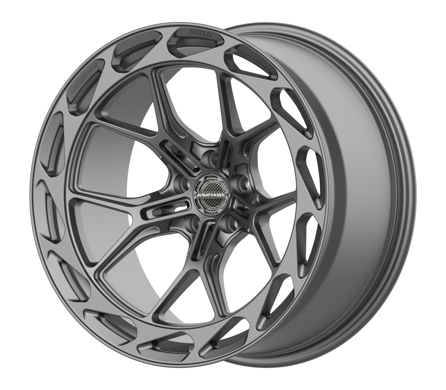 Aero Seven AF-07 Satin Grey Aura Forged Wheels