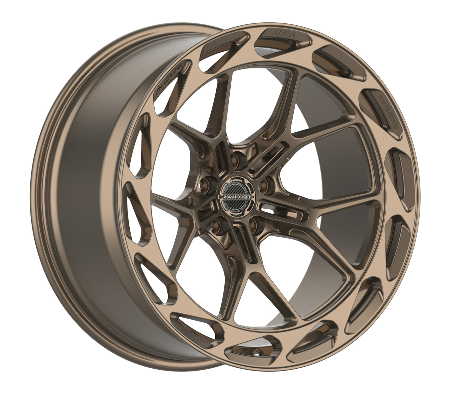 Aero Seven AF-07 satin bronze Aura Forged Wheels