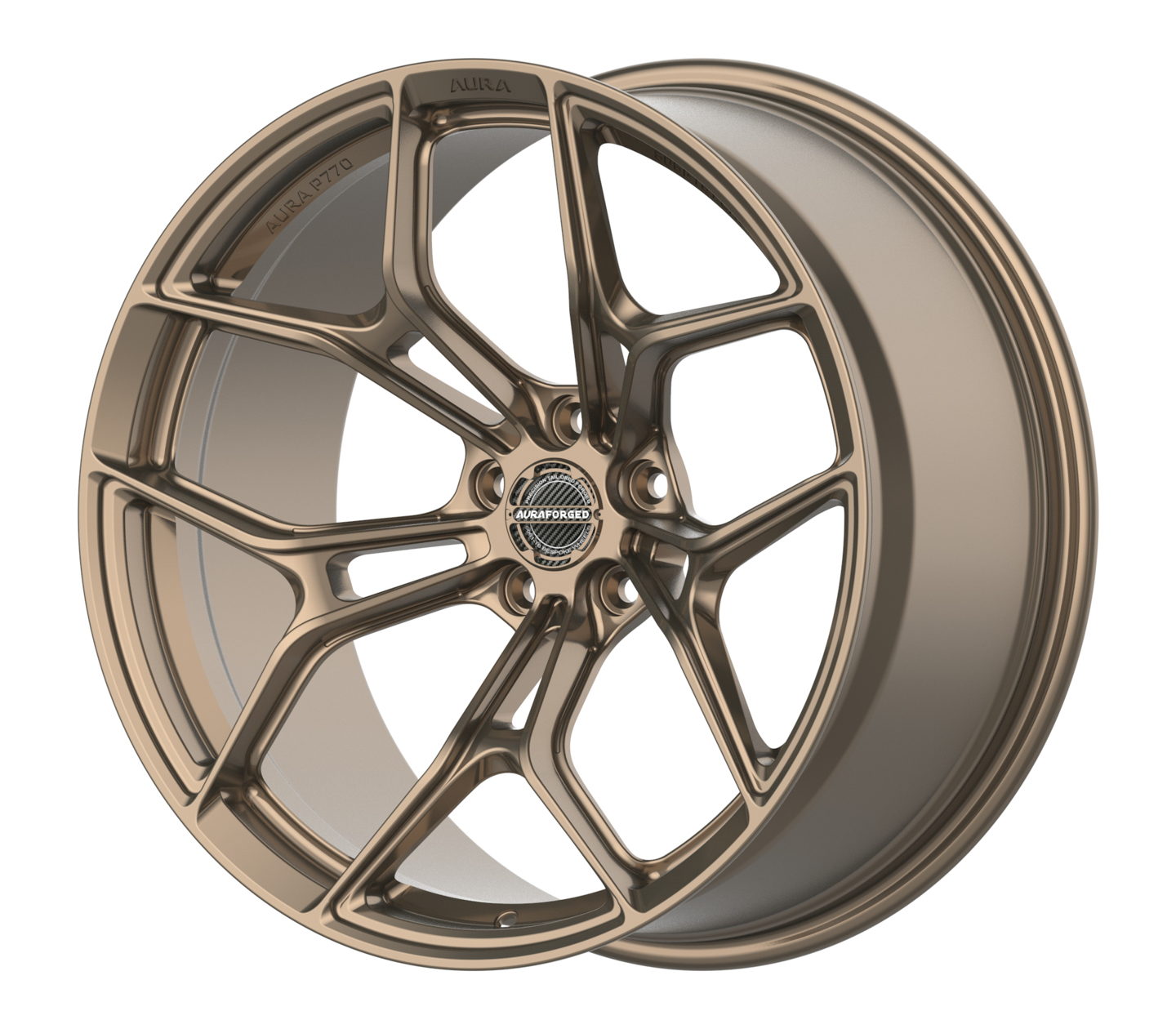 Aura Forged Precision Series P770 Forged Wheels satin bronze