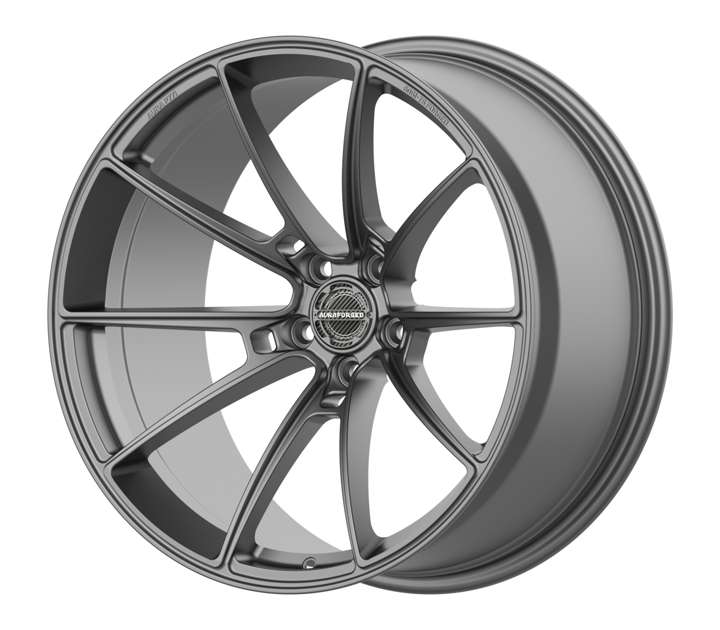 Aura Forged Wheels Precision Series P771 Satin Grey Forged Wheels