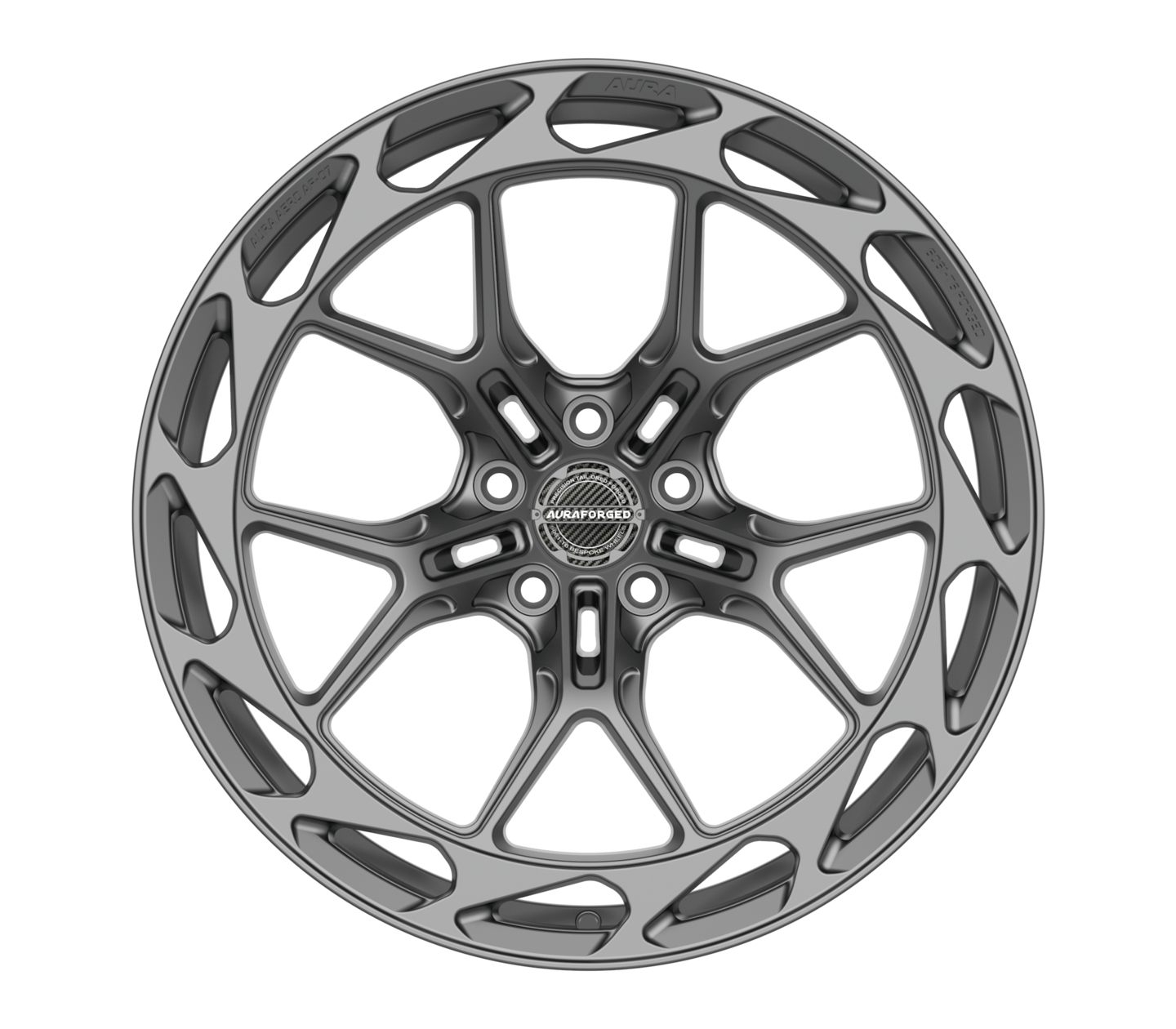 Aero Seven AF-07 Satin Grey Aura Forged Wheels