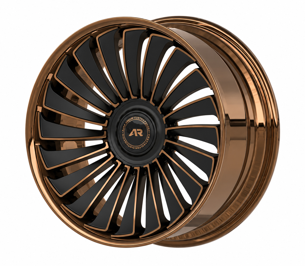 Aura Forged Modular Series AM-15 Gloss Bronze Forged Wheels