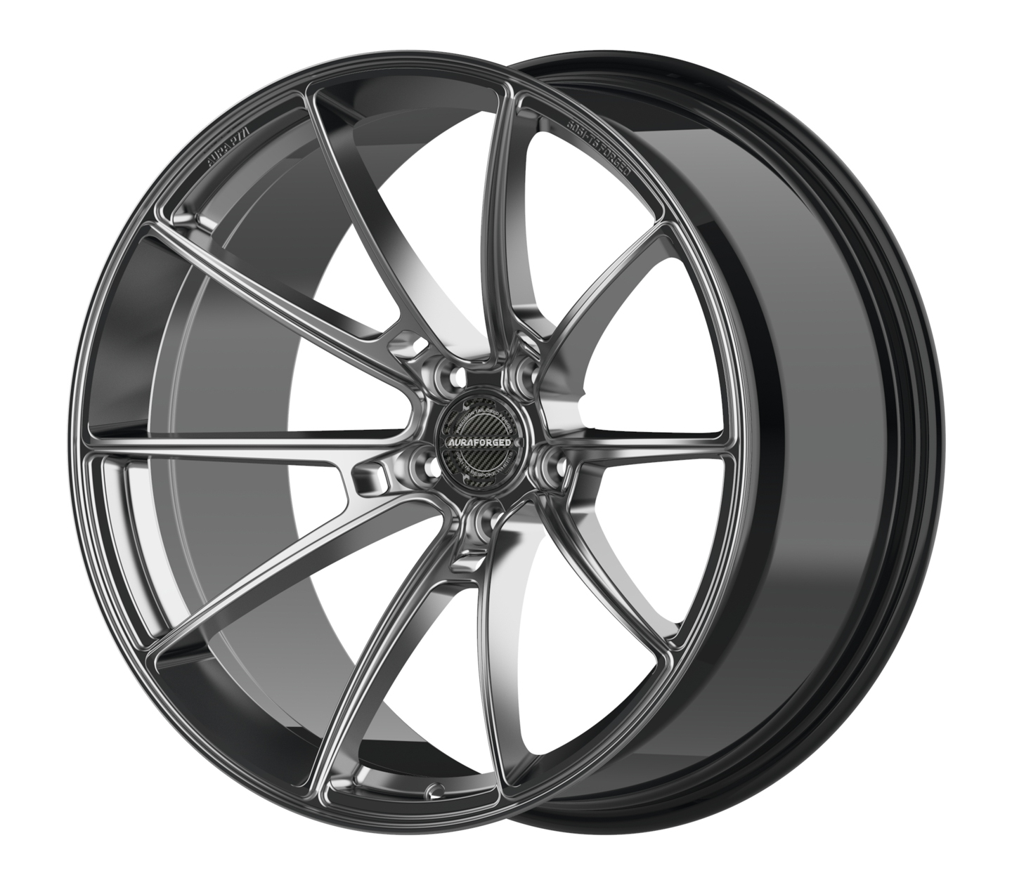 Aura Forged Wheels Precision Series P771 Diamond Black Forged Wheels