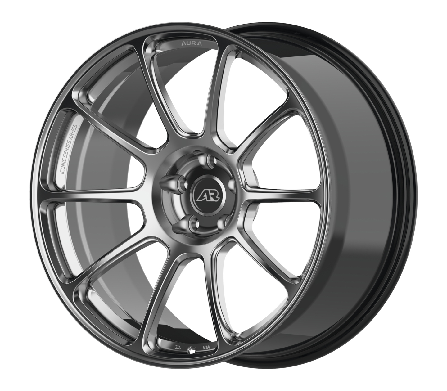 Aura Forged Iconic AR-i55 Forged Wheels - Diamond black