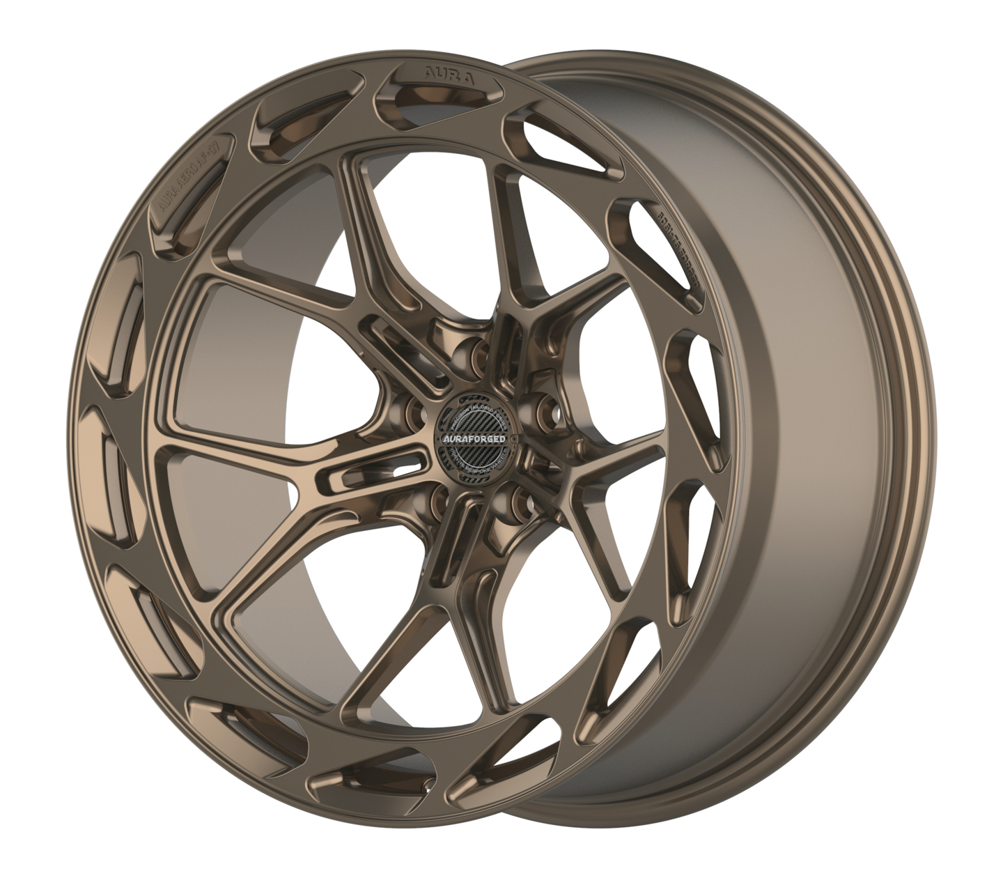 Aero Seven AF-07 satin bronze Aura Forged Wheels