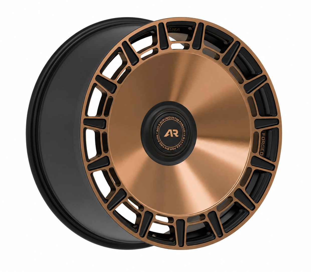 Aura Forged Aurum Seven Forged Wheels - Satin Bronze