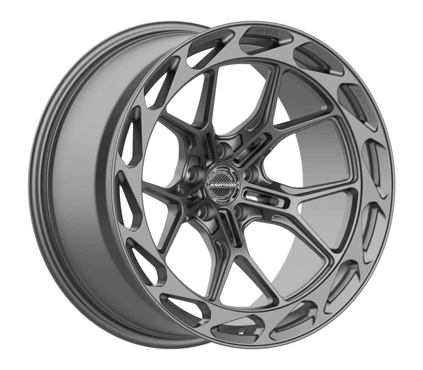 Aero Seven AF-07 Satin Grey Aura Forged Wheels