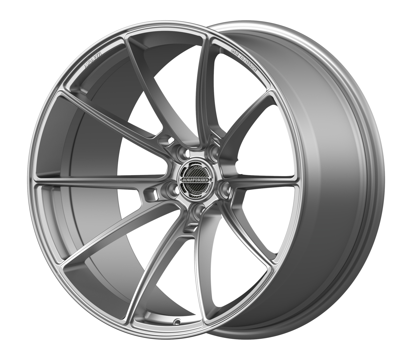 Aura Forged Wheels Precision Series P771 Satin Silver Forged Wheels