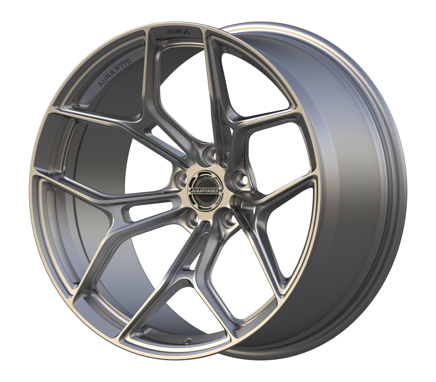 Aura Forged Precision Series P770 Forged Wheels satin silver