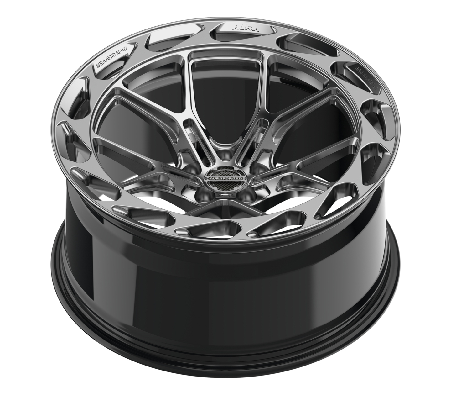 Aero Seven AF-07 diamond black Aura Forged Wheels