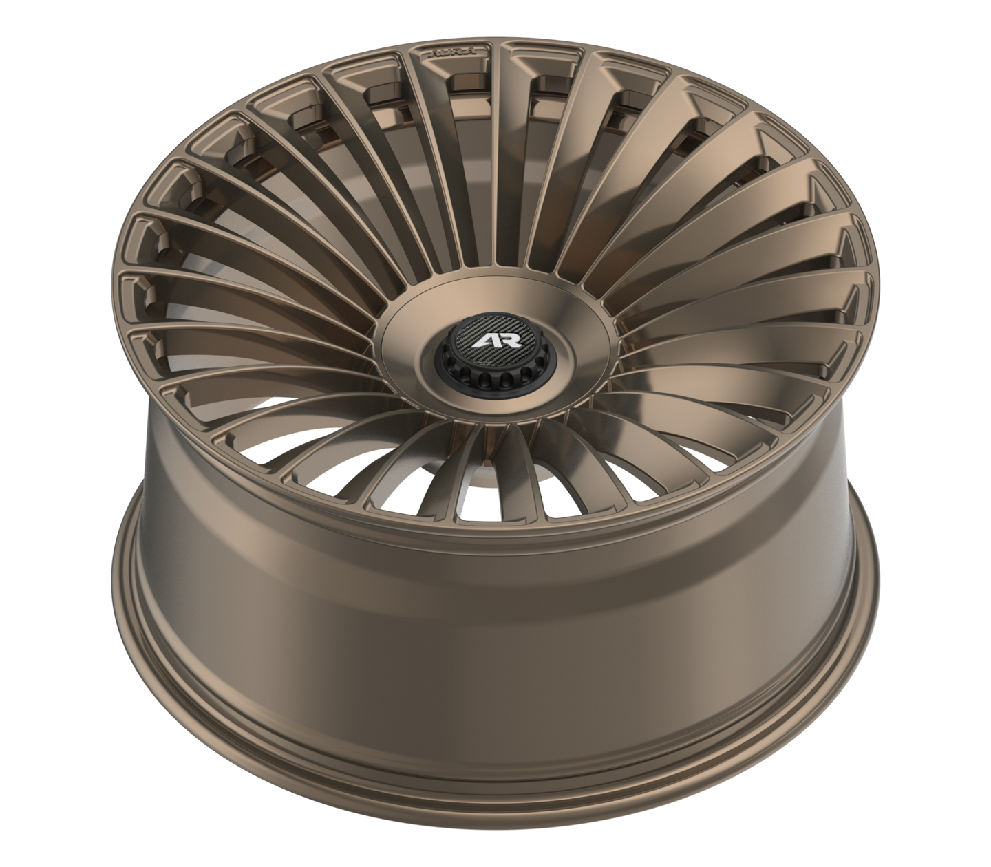 Aura Forged Aero AF-08, satin bronze, center-lock cap Forged Wheels