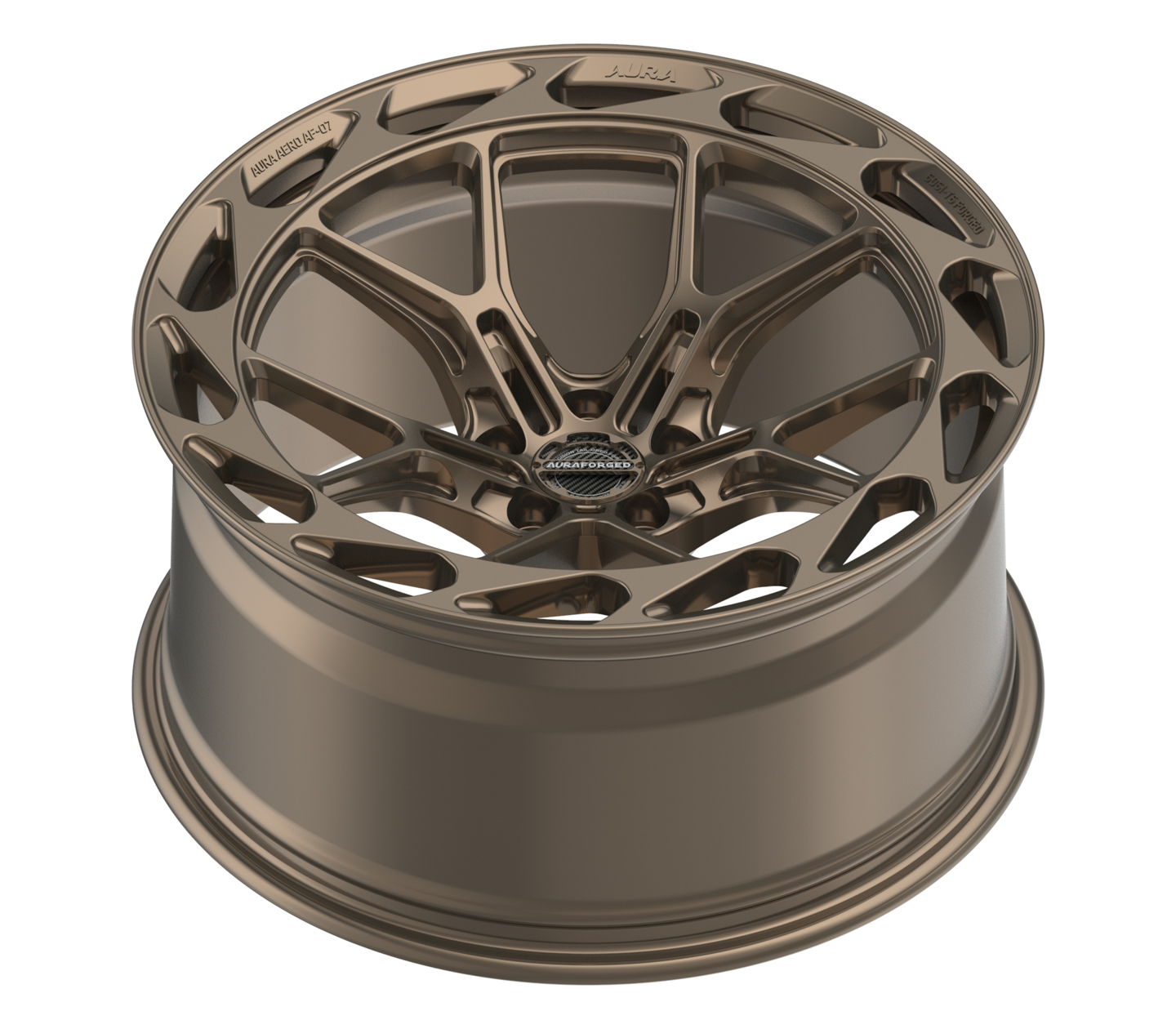 Aero Seven AF-07 satin bronze Aura Forged Wheels