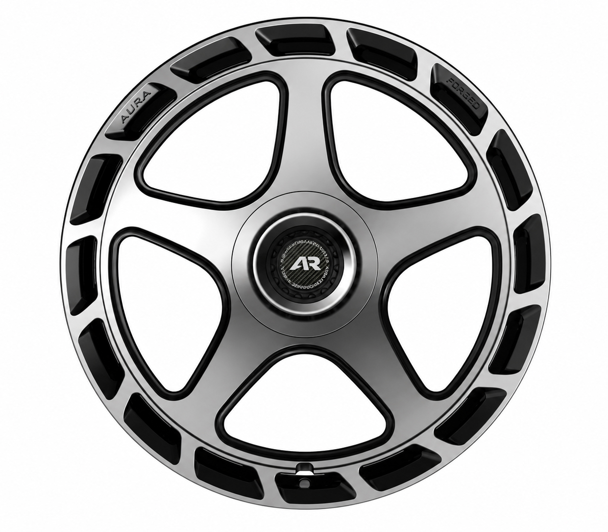 AF-05 diamond black Aura Forged Aero-Forged Aero Five AF-05 Forged Wheels