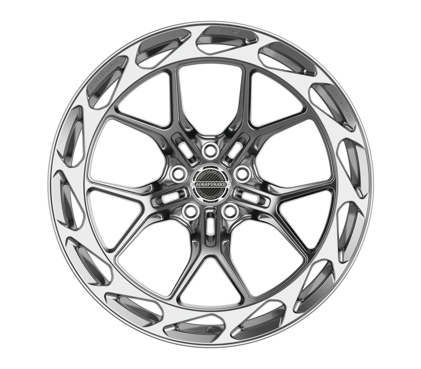 Aero Seven AF-07 diamond black Aura Forged Wheels