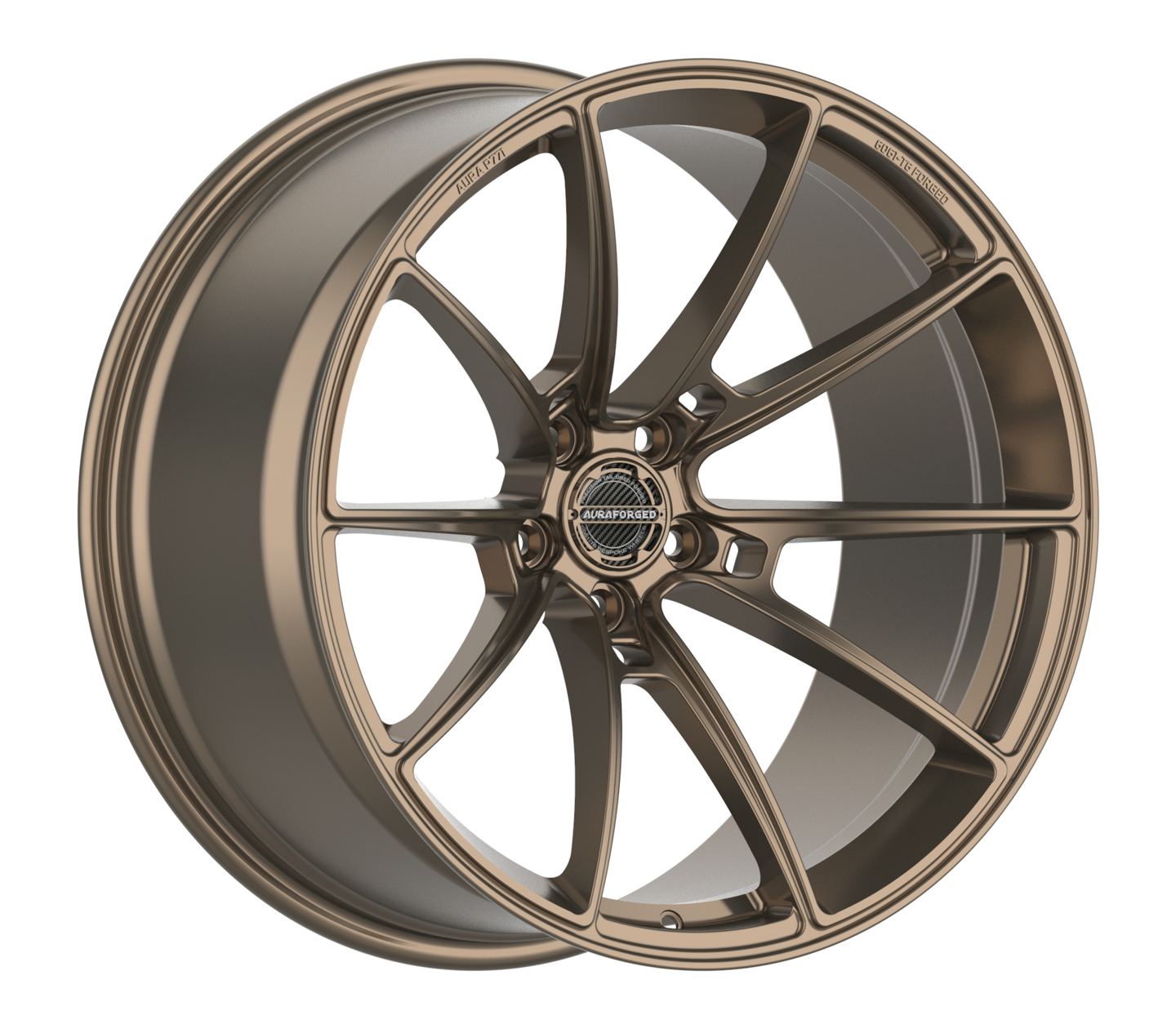 Aura Forged Wheels Precision Series P771 Satin Bronze Forged Wheels