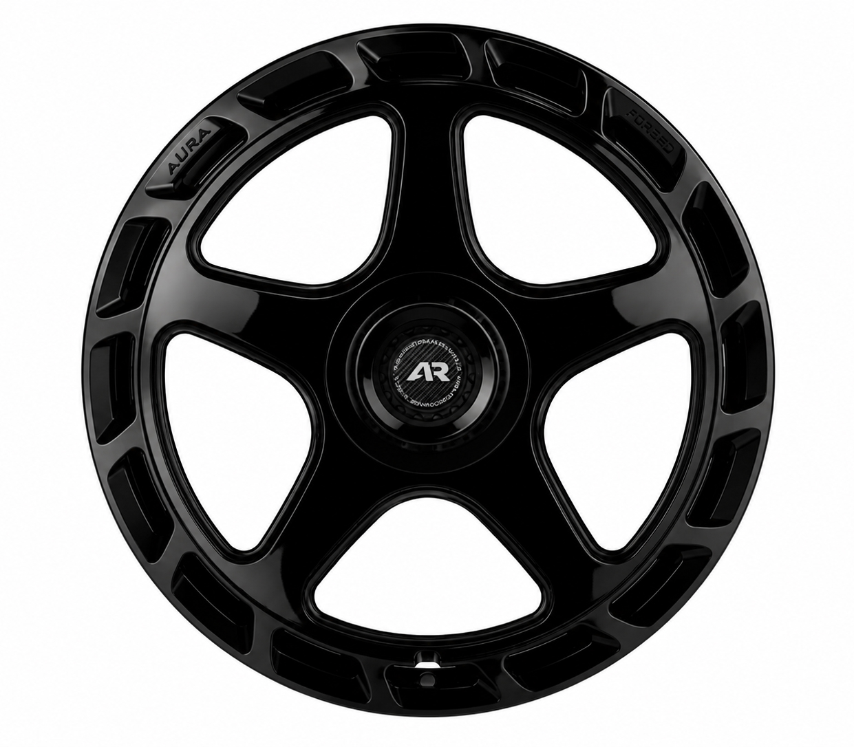 AF-05 gloss black Aura Forged Aero-Forged Aero Five AF-05 Forged Wheels