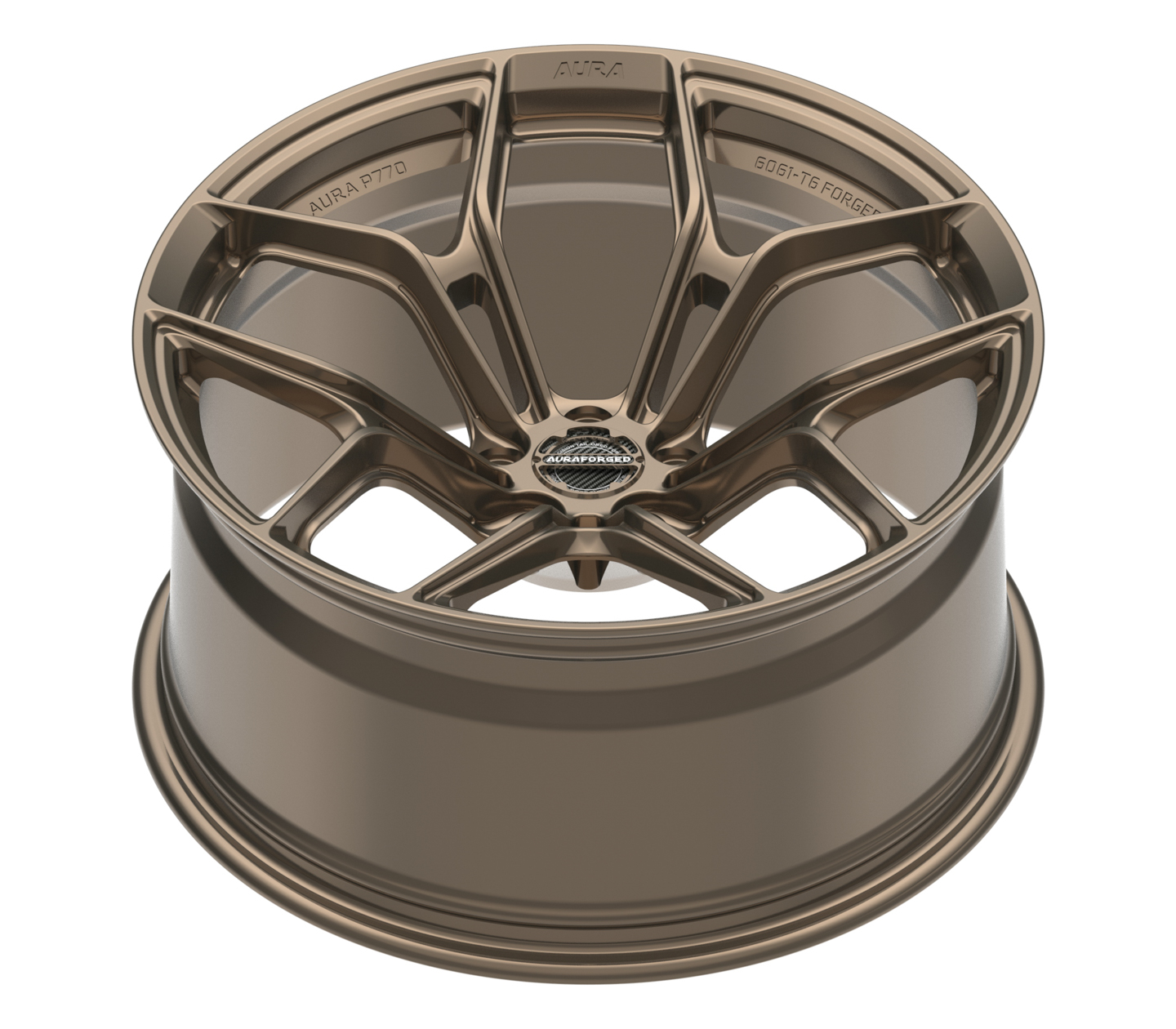 Aura Forged Precision Series P770 Forged Wheels satin bronze