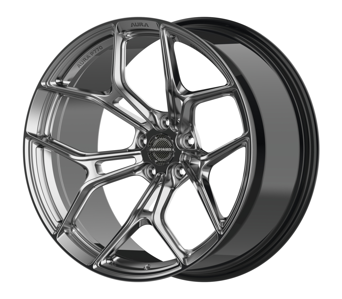 Aura Forged Precision Series P770 Forged Wheels Diamond Black