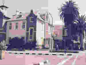 The beautful architecture in Swakopmund