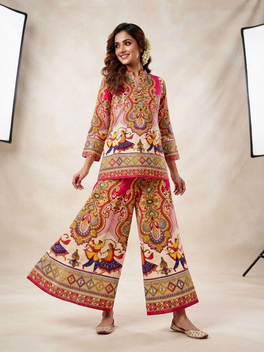 Thumbnail: Plus Size Turkish Rayon Co-ord Set Wholesale | XL to 4XL