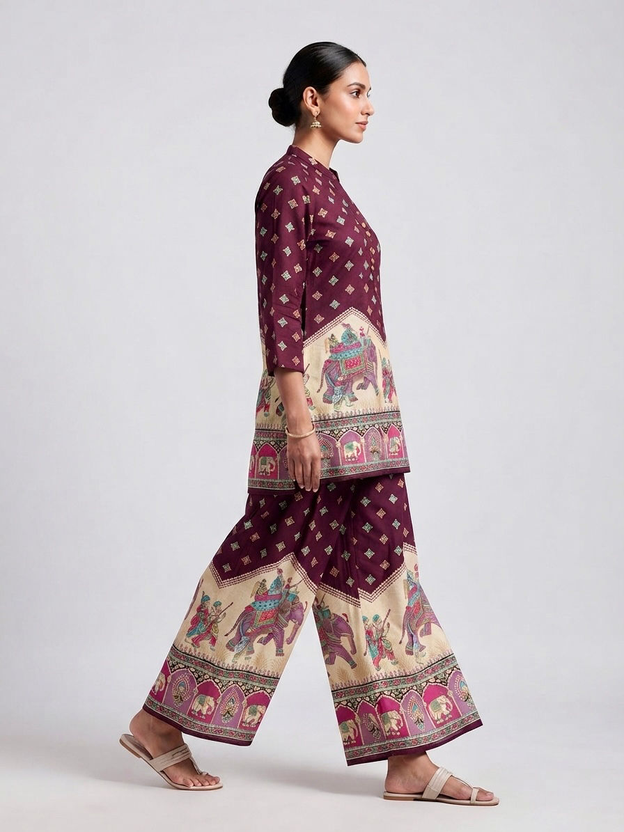 Thumbnail: Plus Size Women Turkish Rayon Co-ord Set Wholesale | XL to 4XL