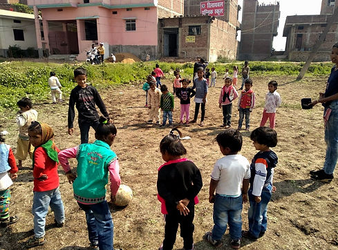 Children playing an activity