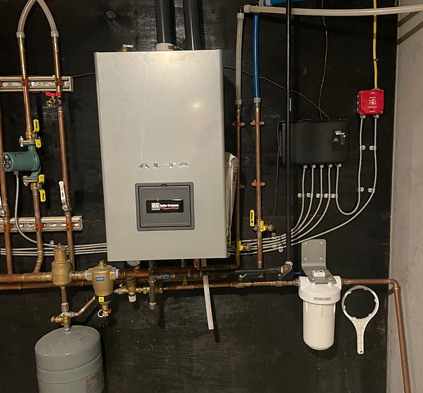 Example of a recent boiler install