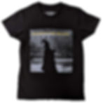 Black unisex t‑shirt featuring monochrome Neil Young After The Gold Rush graphic on the front.