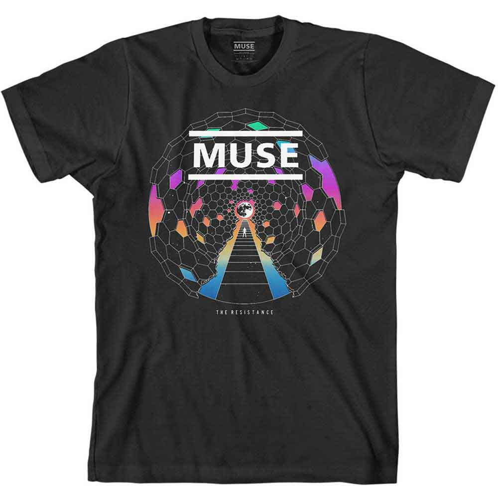 Muse Unisex T-Shirt: Resistance Moon – Luminous Rebellion Edition