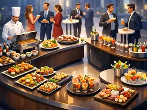 Voorbeeld catering voor bedrijfsreceptie