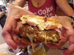 Mozz-Stuffed Italian Burger