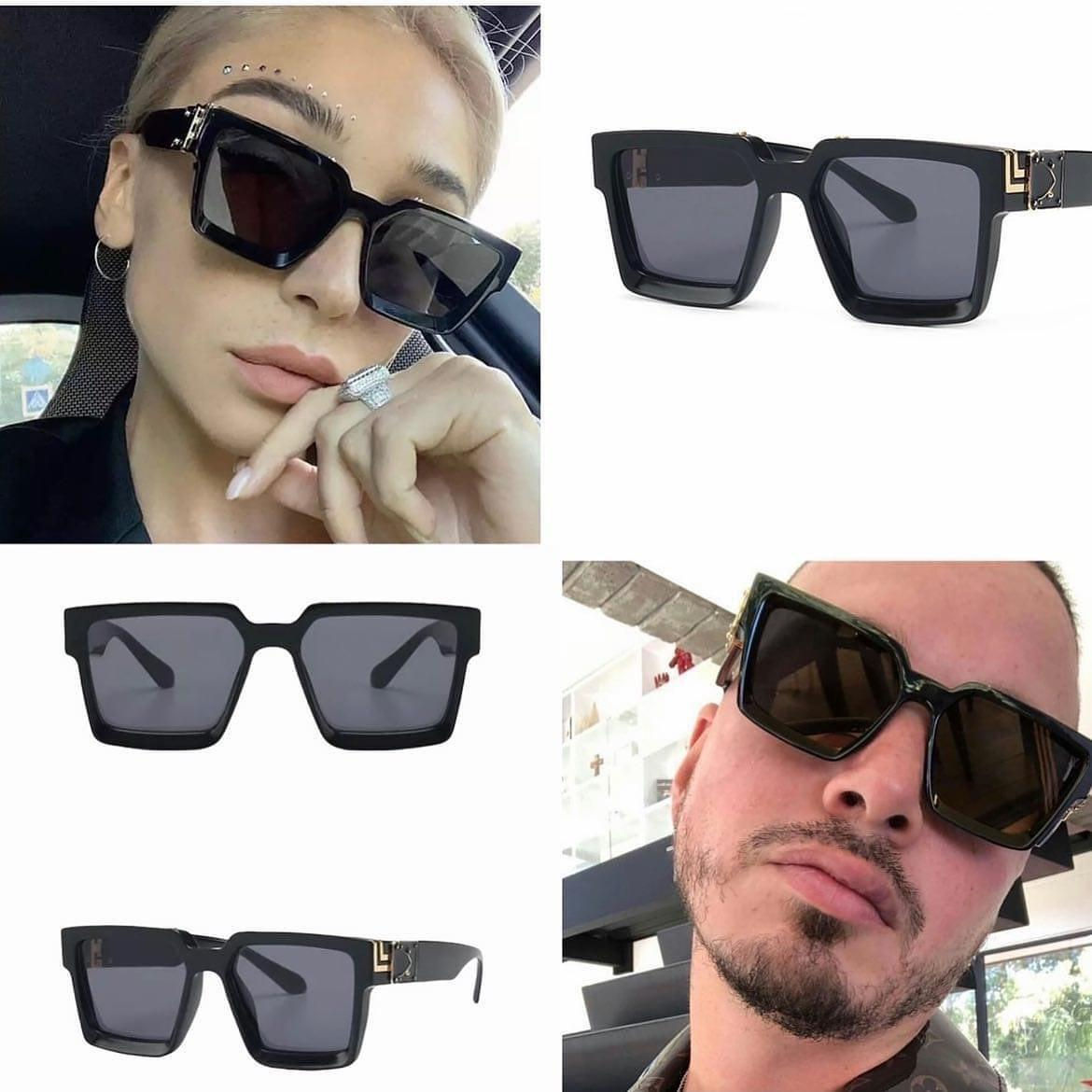 Gafas con bordes doradas