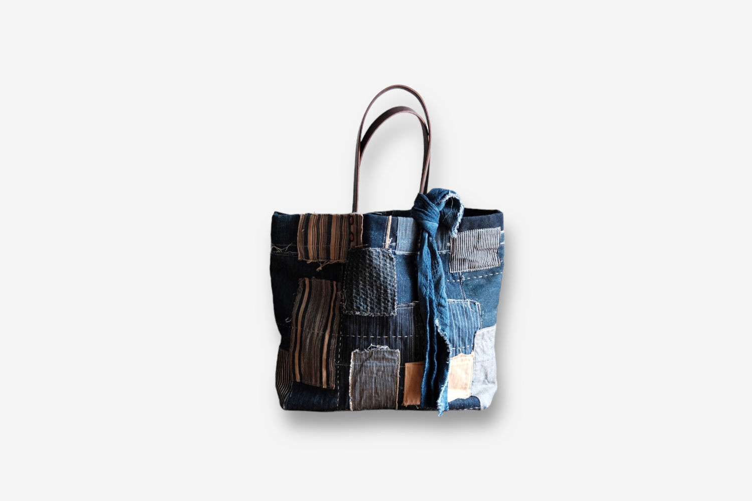 香港職人TRW 古布BORO 縫補托特包