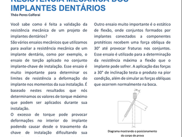 Resistência medica dos implantes dentários.