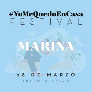 Marina participará en la tercera edición del #YoMeQuedoEnCasa Festival
