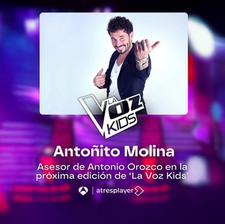 Antoñito Molina, asesor de la próxima edición de'La Voz Kids' de Antena 3