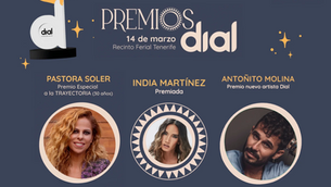 Antoñito Molina, Pastora Soler e India Martínez, ganadores de los Premios Dial 2024