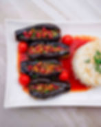 Sheikh Al Mahshi (Beef stuffed Eggplant)
