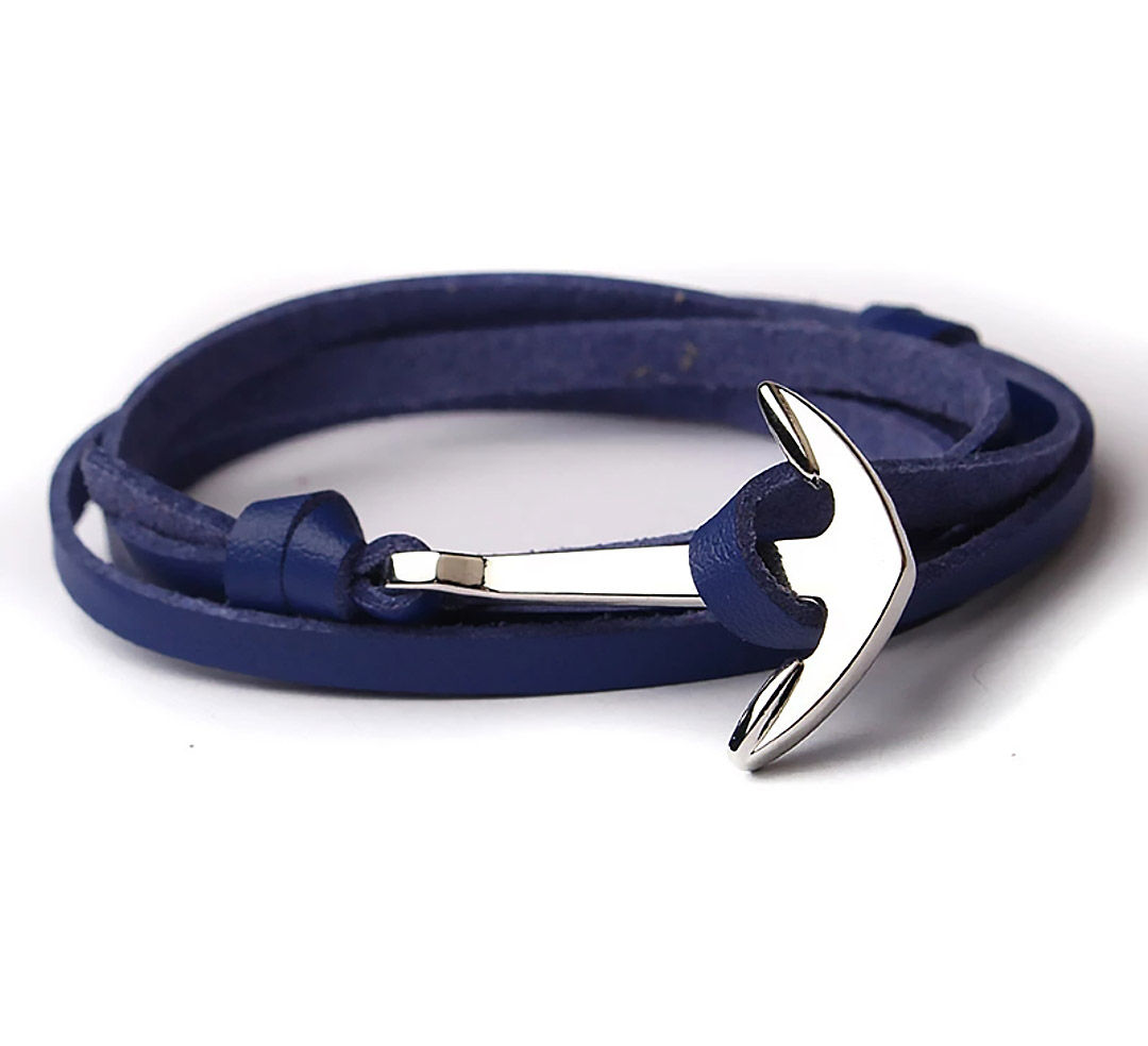 Armband Anchor Blue Silver