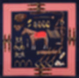 Scarf Navy Horse 70 x 70 cm