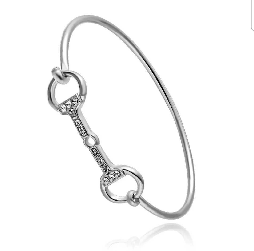 Bettarmband Crystal Bangle Silver