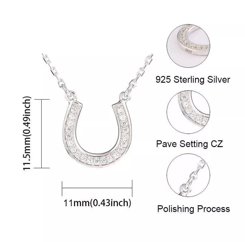 Miniatyrbild: Halsband Hästsko Silver