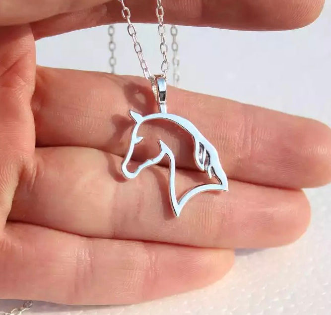 Miniatyrbild: Halsband Häst Guld