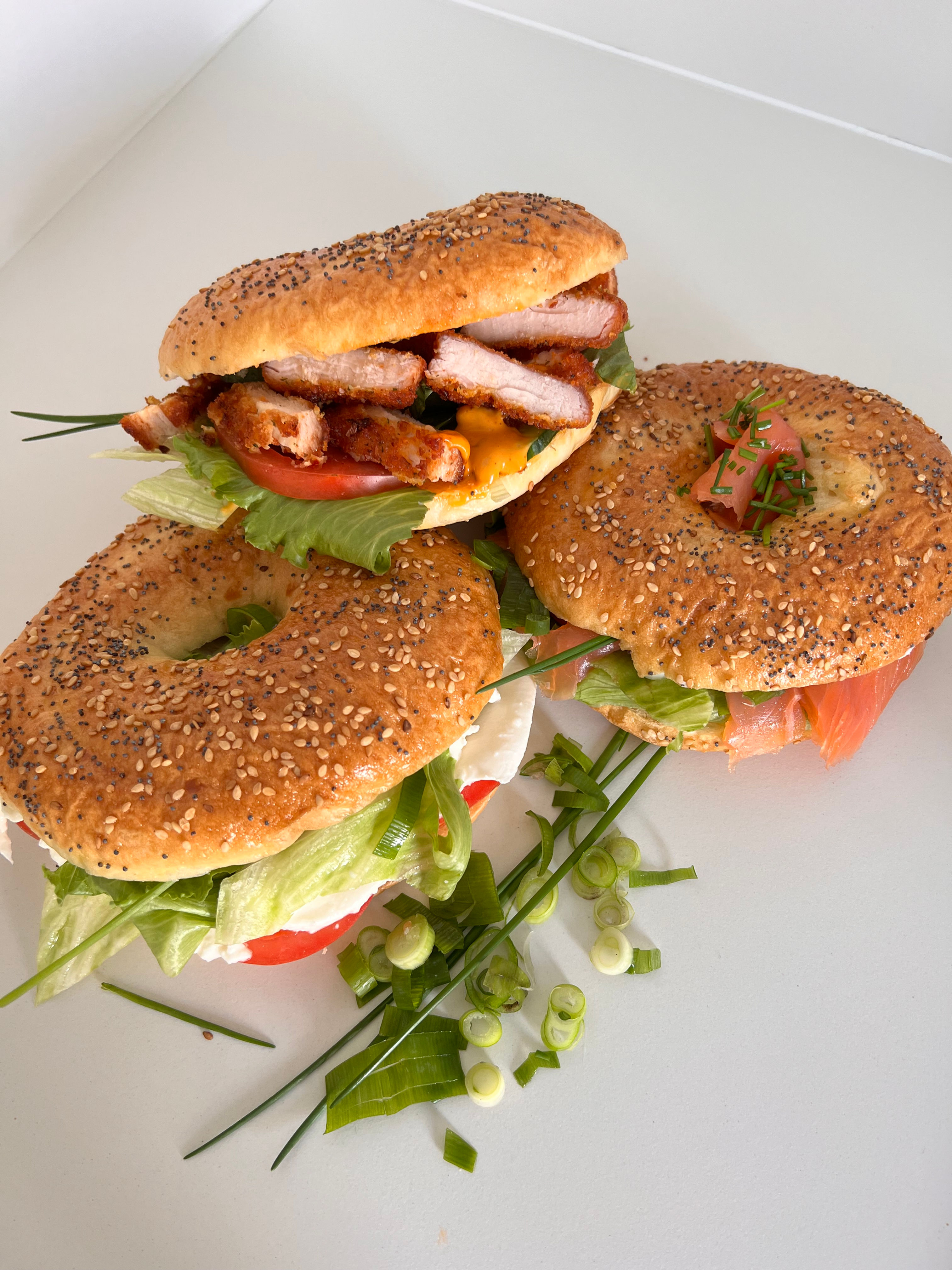 Bagel tomaat mozzarella