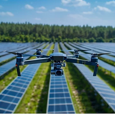 Inspektion von Solarparks, Solarfelder, PV-Anlagen MS-Drohnen Service