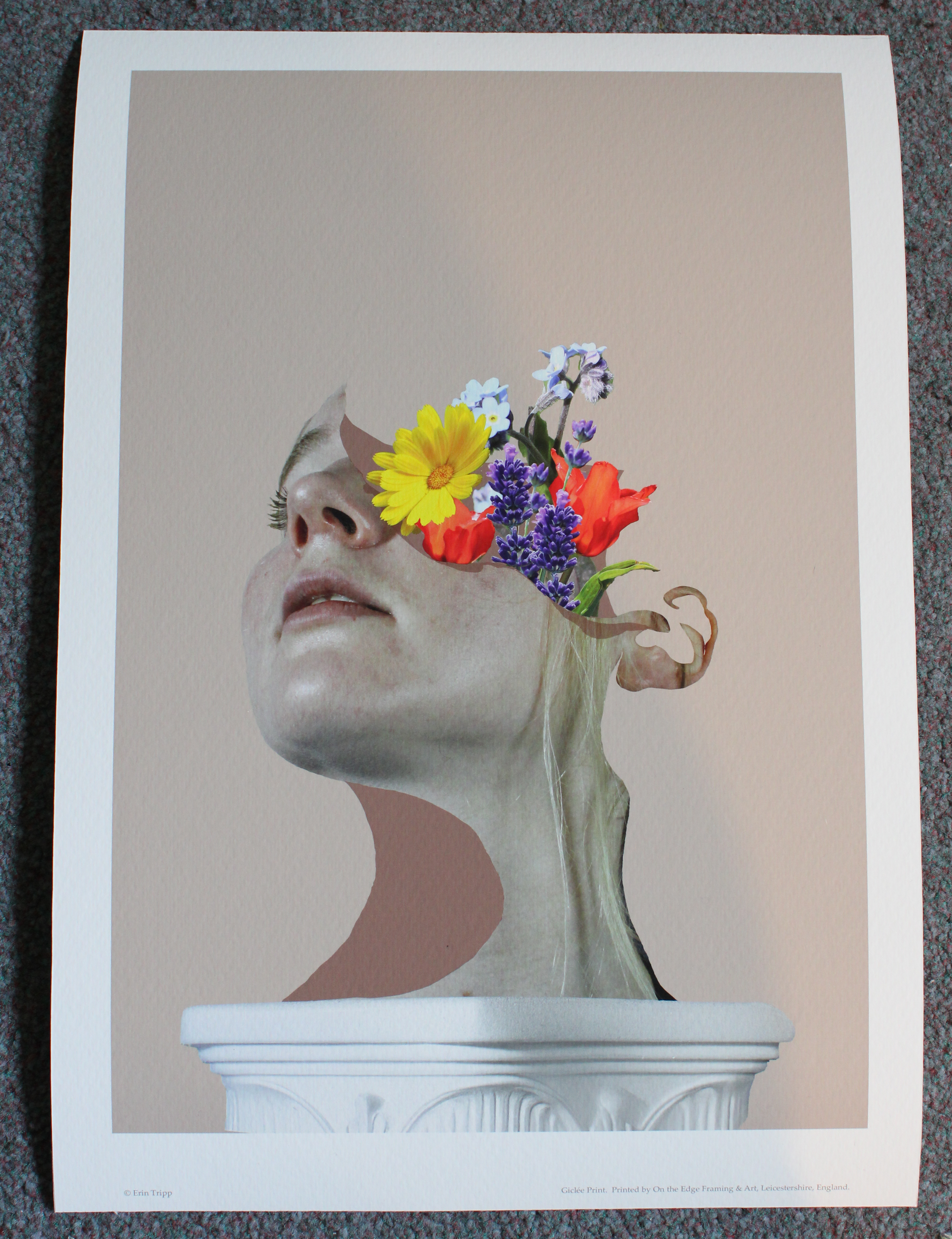 Flowers Set In Stone Print