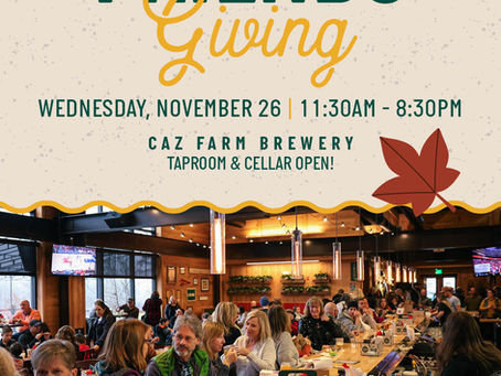 Celebrate Friendsgiving at Meier’s Creek Brewing Company in Cazenovia